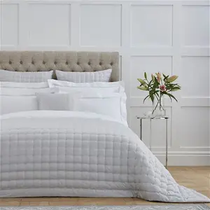 DUSK Vienna Quilted Bedspread 2.5m X 2.6m - Silver