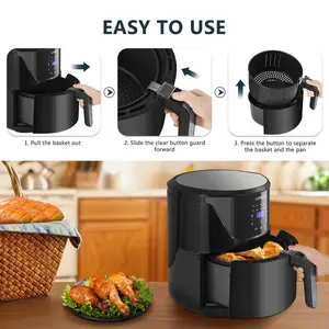 7 L Family Digital Touchscreen Air Fryer Black