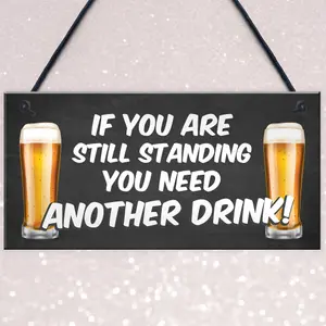 Funny Humour Home Bar Sign Hanging Man Cave Sign Joke Pub Garden Sign Gift