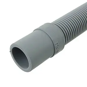 SPARES2GO Universal Extra Long Water Pipe Outlet Hose for Washing Machine (4m 19mm & 22mm Connection)