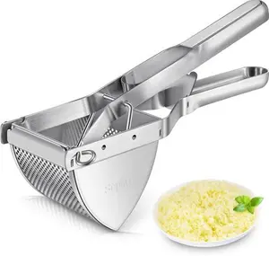 Potato Ricer, Sopito Stainless Steel Potato Ricer Multifunctional Fruit Vegetable Masher For Smooth Fluffy Mashed Potatoes