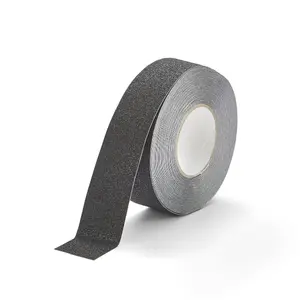 Conformable Non Slip Tape - Aluminium Foil Backing for Irregular Surfaces by Slips Away - Black 50mm x 18.3