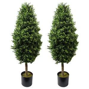 120cm Buxus Ball Cone Artificial Tree UV Resistant Outdoor