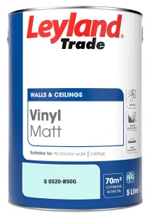 Leyland Trade Vinyl Matt Walls & Ceilings Emulsion Paint (S 0520-B50G) 5L