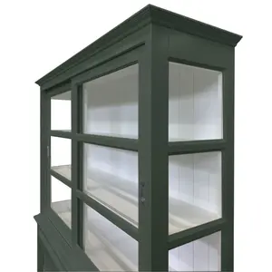 Stiles Display Cabinet Cement Grey