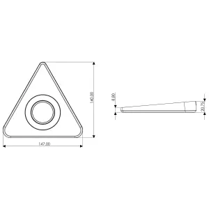 Nexus Stainless steel effect Mains-powered LED Variable white Under cabinet light IP20 (L)147mm (W)140mm, Pack of 3