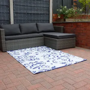 Gardenwize Outdoor Garden Camping Beach Grass Patio Carpet Patterned Rug Hampton - 120cm x 180cm