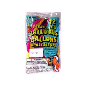 Unique Party Latex Pearlised Balloons (Pack of 12) Multicoloured (One Size)