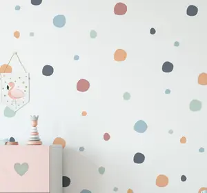 150 Boho Chic Blob Polka Dot Wall Stickers