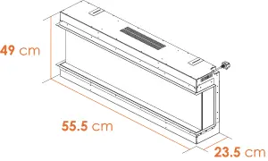 Acantha Aspire 50 Panoramic Media Wall Electric Fire