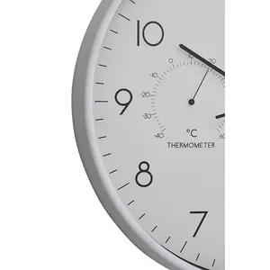 Interiors by Premier Elko Wall Clock with Temp And Humidity Dial