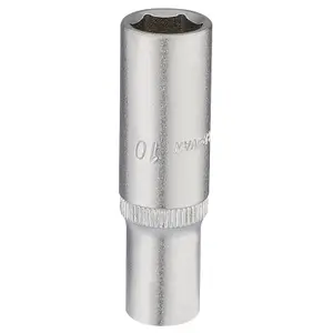 Draper Elora Deep Socket, 1/4" Sq. Dr., 10mm 58730