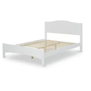 Rest Relax Laurel Solo White Wooden Bed Frame