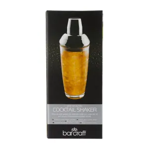 BarCraft 700ml Glass Boston Cocktail Shaker