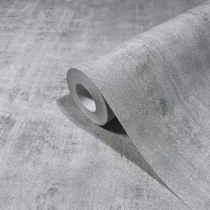 Galerie Industrial Effects GreyGlass Stone Concrete Texture Wallpaper Roll