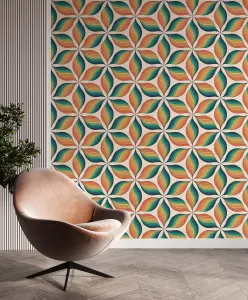 Bobbi Beck eco friendly Multicolour cool retro Wallpaper