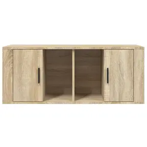 Berkfield TV Cabinet Sonoma Oak 100x35x40 cm Engineered Wood