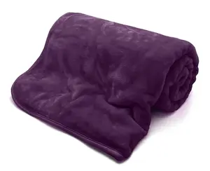 Kampala Hill Mink Blanket/Throw Purple 127 x 152cm