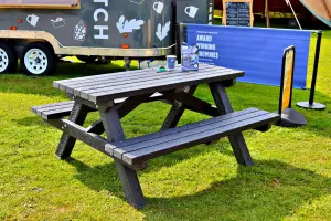 The Classic A-Frame Recycled Plastic Picnic Bench Table - 6 Seater