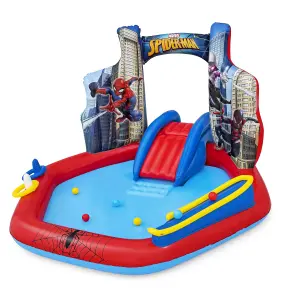 Bestway Multicolour Round Small Marvel - Spiderman Plastic Play centre With slide