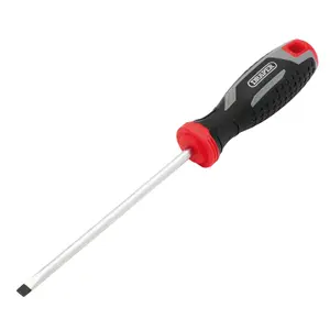 Draper Slotted Parallel Soft Grip Screwdriver, SL5.5 x 125mm 13389