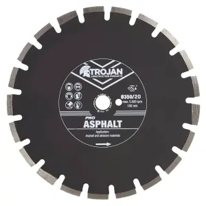 Trojan Pro Asphalt Diamond Blade 350mm/14' x 20