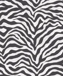 Galerie Natural Fx Black Zebra Embossed Wallpaper