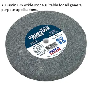 High-Quality Bench Grinding Stone Wheel - 200mm x 25mm with 16mm Bore