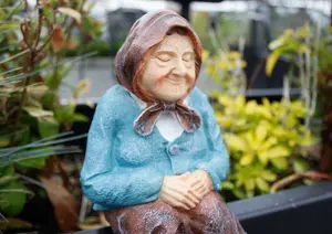 Sitting Grandmother Garden Ornament