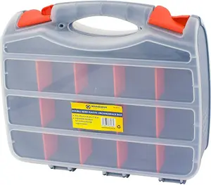 Tool Box Bits 2 Sided Storage 30 Compartments Case Organise Diy Assorted New