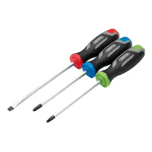 Draper Pound Thru Soft Grip Screwdriver Set (3 Piece)  13486