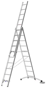 Hymer AluPro Black Line 'Smart Base' Combination Ladder - 3x10 Rung (6.62m)