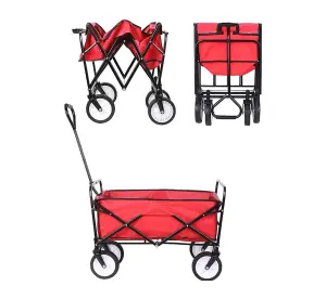 DJM Direct Foldable Garden Outdoor Camping Trolley Cart 60kg