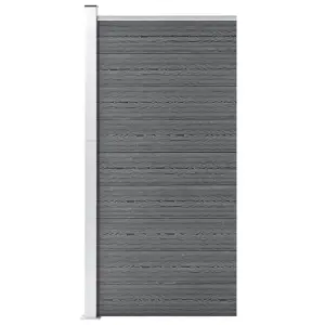 Berkfield Fence Panel WPC 95x186 cm Grey