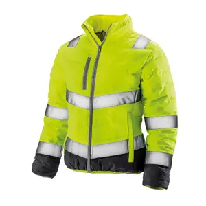 Result Safeguard Womens/Ladies Soft Padded Safety Jacket