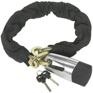 Heavy-Duty 10.5mm Motorcycle Chain and Disc Lock with 4 STAR ART Security Rating