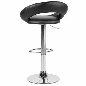 Cartwright Height Adjustable Swivel Bar Stool (Set of 2) Black