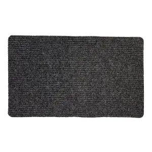 Flooring Grey Plain Scraper mat, 100cm x 60cm