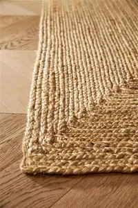 Jute Extra Natural Brown Rug - 80cm X 150cm Rectangle