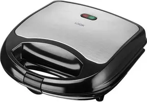 LOGIK L02SMS17 Sandwich Toaster - Black & Silver