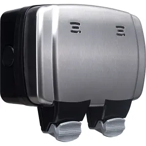 BG 13A Decorative Weatherproof Outdoor Double Switched Socket, IP66