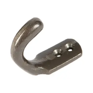 Hammer & Tongs - Single Coat Hook - W20mm x H55mm - Raw