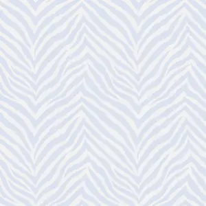 Bobbi Beck eco-friendly blue zebra print wallpaper