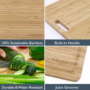 Blackmoor 62719 Bamboo Chopping Board With Grooves