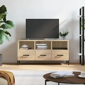 Berkfield TV Cabinet Sonoma Oak 102x36x50 cm Engineered Wood