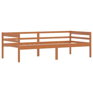 Berkfield Bed Frame Honey Brown Solid Pinewood 90x200 cm