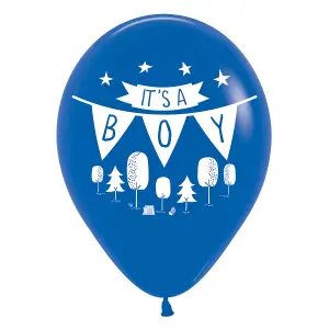 Amscan Its A Boy Foil Balloon (Pack of 6) Blue/White (One Size)