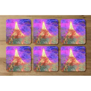 Square 6 Piece Coaster Set (Set of 6)