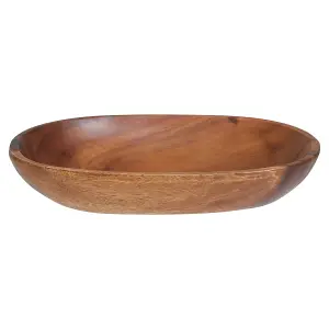 Wooden Oval Mini Tray Bowl Acacia Wood Serving Dish Platter Plate  Dinnerware