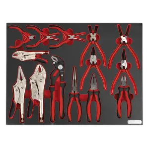 Sealey Tool Tray with Pliers Set 14pc TBTP05